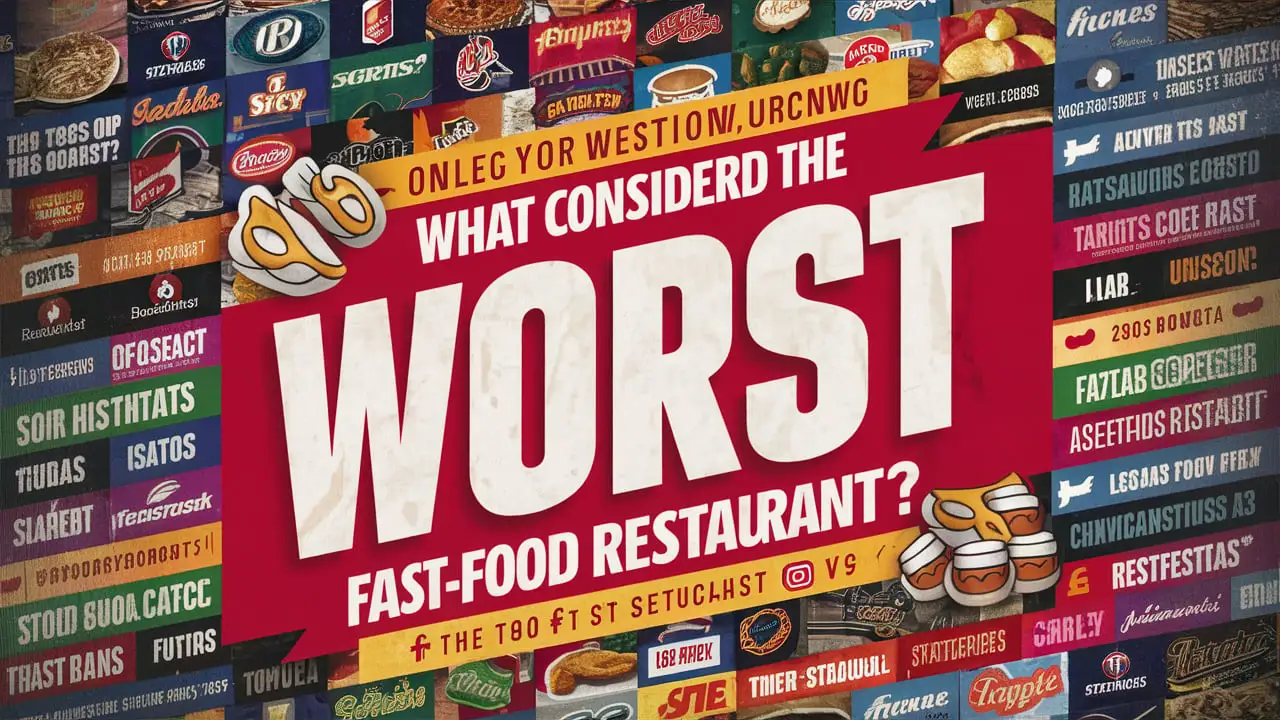 What Is Considered the Worst Fast Food Restaurant? Find Out Now!