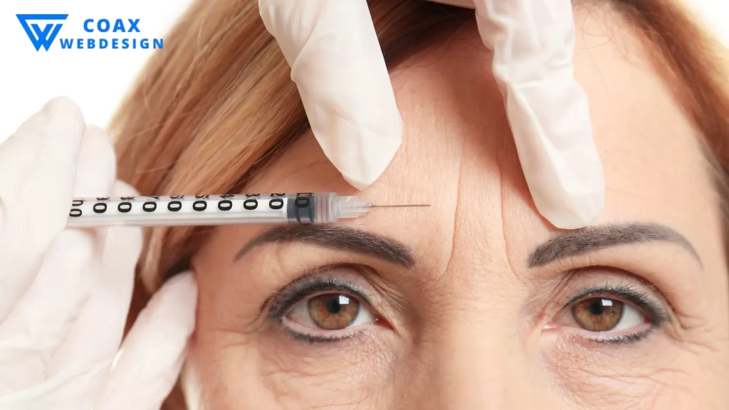 Botox injection in the forehead for wrinkle reduction. Discover how long Botox lasts and its effects.