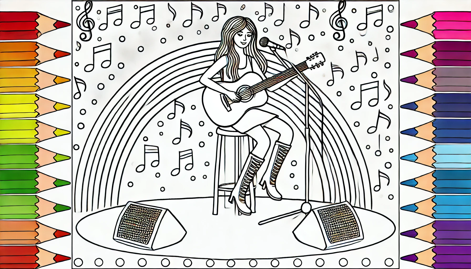 Taylor Swift Coloring Pages: Craft Beautiful Art in Minutes!